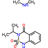 3-(Isopropyl)-1H-2,1,3-benzothiadiazin-4(3H)-one 2,2-dioxide, compound with dimethylamine (1:1)